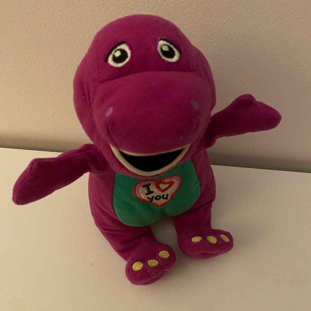 Vintage Embroidered Singing Barney